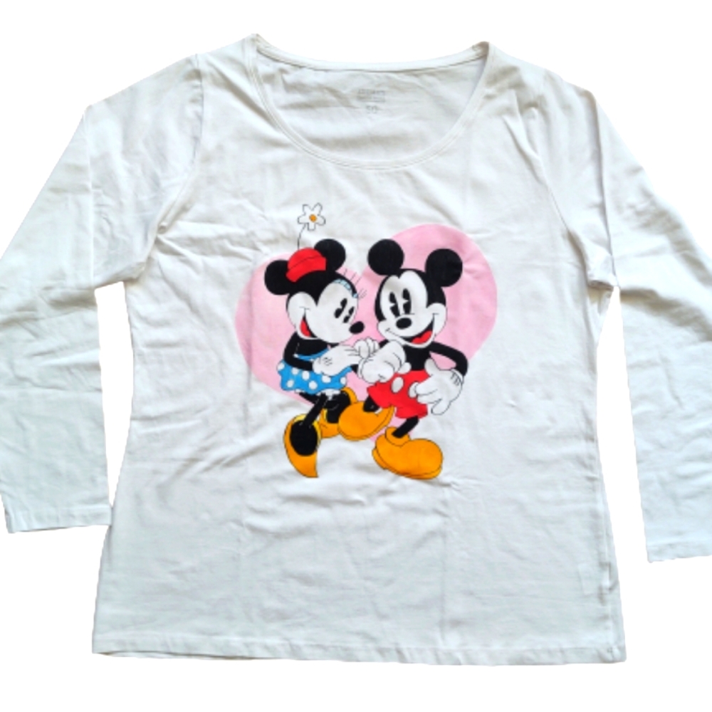 Mikey and Minnie mouse 🐀 long sleeve sz L new!